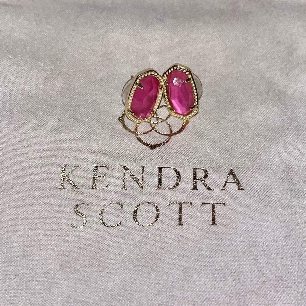 Kendra Scott Ellie Gold Stud Earrings, azalea illusion